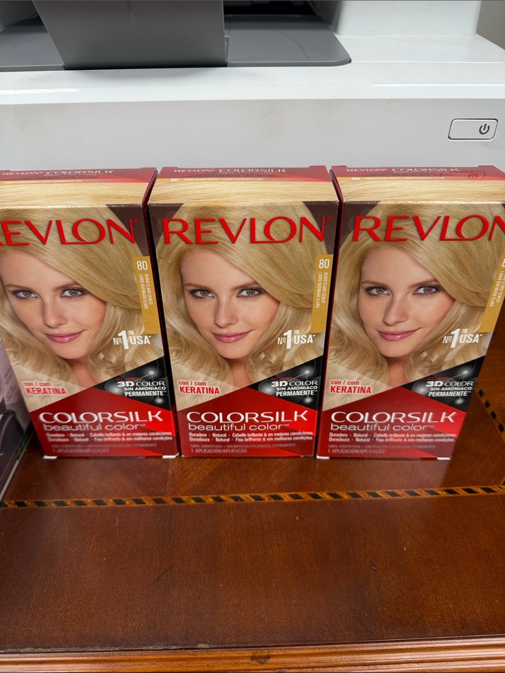 3pack Revlon ColorSilk Permanent Hair Color - Blonde (80) exp.01/24